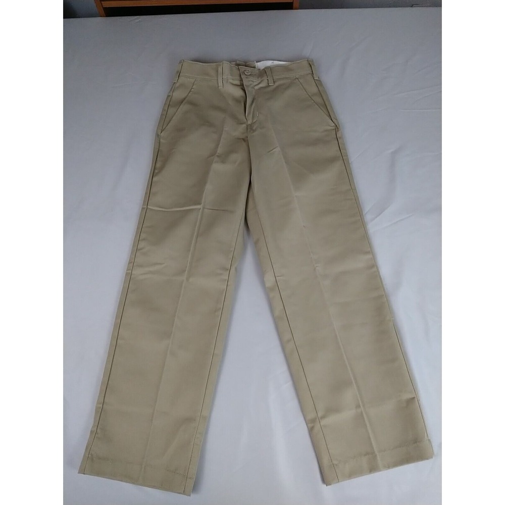 Red Kap Work Pants Mens W30 L29. Tan Canvas Flat Front Straight Pockets Tuff NWT